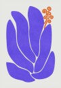 Purple Lily Flower Plakat Plakat / 70x100cm