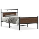  Sengeramme uten madrass brun eik 107x203 cm konstruert tre 4107030