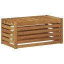 vidaXL Utendørs Krakk Benk Naturlig 79 x 43 x 37 cm Solid akasietre