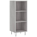 vidaXL Skjenk grå sonoma 34,5x32,5x90 cm konstruert tre