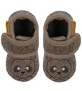 En Fant Wool Slippers W. Embroidery - Brown - 23\24