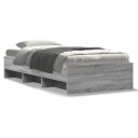  Sengeramme grå sonoma 75x190 cm konstruert tre 8721102857188