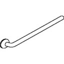 RØRSTYKKE MED VEGGROSETT 746 MM Blå