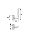 Grohe Start Reserve Papirholder For skruer/liming supersteel