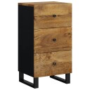 vidaXL Skjenk med 3 skuffer 40x33,5x75 cm heltre mango
