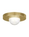Ebell Mini Flush Mount Natural Brass