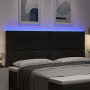  LED Hodegjerde Diamond Blocks design Svart 200 cm Stoff
