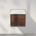 INR Iconic Nordic Rooms Air Wood Servantskap med 1 dør B400xh350xd450mm Dark oak / 40cm Venstrehengslet