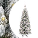  Kunstig juletre Hvit 53 x 53 x 120 cm PVC plast stål og PE
