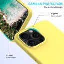 iPhone 16 Pro Liquid Silikondeksel Gul