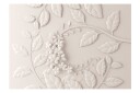 Fototapet Paper Flowers Cream 100x70 - Finnes i flere størrelser