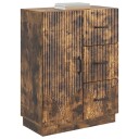  Serviesskap med skuff Røkt Eik 66 x 34,5 x 87 cm Konstruert tre