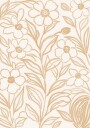 Beige Botanical Blooms Plakat Plakat / 40x50cm