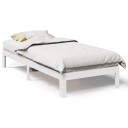  Sengeramme uten madrass hvit 90x200 cm heltre furu 8721158636959