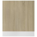 vidaXL Oppvaskmaskinspanel sonoma eik 59,5x3x67 cm sponplate