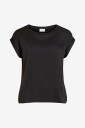 Vila Topp viEllette S/s Satin Svart