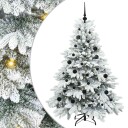  Kunstig juletre med 150 LED med stativ grønn 150 cm PE og PVC