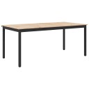 vidaXL Spisebord Naturlig 140 x 80 x 75 cm Massiv furu