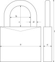 Abus 155/30 Kodelås