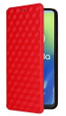 EIDERWOOD Motorola Moto G04 / G24 / G24 Power PU Skinn Flip Deksel med Lommebok - Rombe - Rød