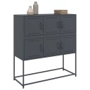  Skjenk antrasitt 100,5x39x107 cm kaldvalset stål 8721102634819