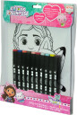 Euromic GABBY'S DOLLHOUSE Colouring set w/10 markers