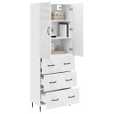 vidaXL Skapsett 2 pcs Hvit 66 x 34,5 x 90 cm Konstruert tre