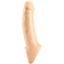 Vixen Creations Ride-On Penis Sleeve 22 cm     - Lysebrun
