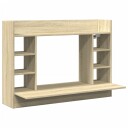  Veggmontert skrivebord sonoma eik 105x48x75 cm konstruert tre