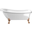 Bathlife Badekar Ideal Hvit/Messing 153x67cm