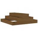 vidaXL Plantekasse honningbrun 80x80x27 cm heltre furu