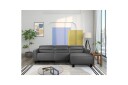 Reclinersofa med hjørne Loft24 Hjørnesofa Loft24 Carpari med elektrisk recliner Grå Høyrevendt Kunstskinn  