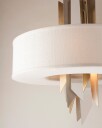 Modernistisk taklampe sølv