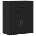  Skjenker 2 svart 60x31x70 cm konstruert tre