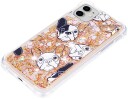 Trolsk Mobildeksel med Flytende Glitter Hunder (iPhone 11)