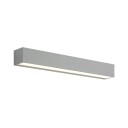 Lucande Lengo LED-vegglampe, 50 cm, sølv, 2-lk.