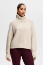 J. Lindeberg April Chunky Knit Turtleneck   Cream   M