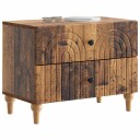  Nattbordskap Gammelt tre 62 x 34,5 x 48 cm Konstruert tre