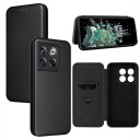 OnePlus 10T/Ace Pro Flip-deksel Carbon Fiber Svart
