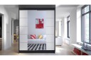 Garderobe Camino LED-belysning - Svart/Hvit