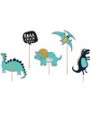 5 stk Dinosaur Kaketoppere 20 cm Dinosaur Party