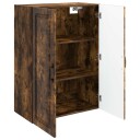 vidaXL Vegghengt skap Røkt Eik 66 x 34,5 x 90 cm Konstruert tre