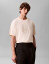 Calvin Klein Ss Rlxd Premium Interlock Emblem Cream L