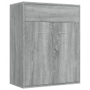 vidaXL Skjenk grå sonoma 60x30x75 cm konstruert tre