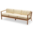 Skagerak Virkelyst 3 Seater Golden Yellow Stripe Teak