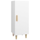 vidaXL Skjenk hvit 34,5x34x90 cm konstruert tre