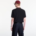 Fred Perry Crepe Pique Polo Shirt   Black   M