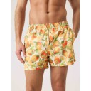 Björn Borg Borg Print Swim Shorts   Orange   S