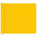 vidaXL Balkong Skjerm Gul 100 x 400 cm Oxford Stoff