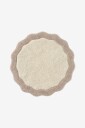 Ellos Home Badematte Scallop Round Beige